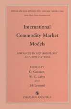 International Commodity Market Models: Advances in Methodology and Applications