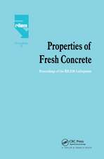 Properties of Fresh Concrete: Proceedings of the International RILEM Colloquium