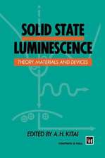 Solid State Luminescence: Theory, materials and devices