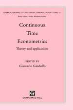 Continuous-Time Econometrics: Theory and applications