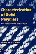 Characterization of Solid Polymers: New techniques and developments