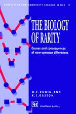 The Biology of Rarity: Causes and consequences of rare—common differences