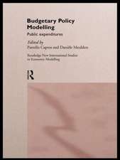 Budgetary Policy Modelling: Public Expenditures