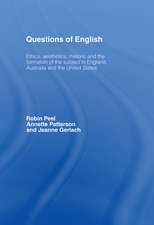 Questions of English: Aesthetics, Democracy and the Formation of Subject