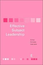 Effective Subject Leadership