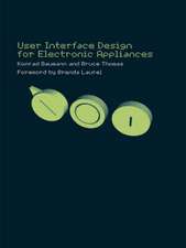 User Interface Design of Electronic Appliances