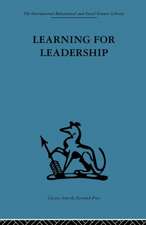 Learning for Leadership