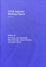 CCCS Selected Working Papers: Volume 1