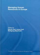 Managing Human Resources in Europe: A Thematic Approach