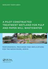 A Pilot Constructed Treatment Wetland for Pulp and Paper Mill Wastewater: Performance, Processes and Implications for the Nzoia River, Kenya, UNESCO-IHE PhD