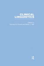 Clinical Linguistics