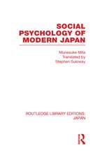 Social Psychology of Modern Japan