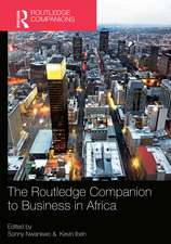 The Routledge Companion to Business in Africa