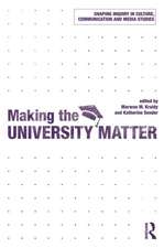 Making the University Matter