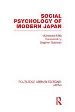 Social Psychology of Modern Japan