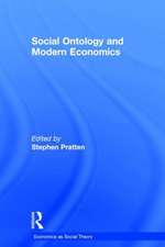 Social Ontology and Modern Economics