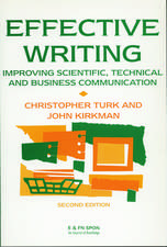 Effective Writing: Improving Scientific, Technical and Business Communication