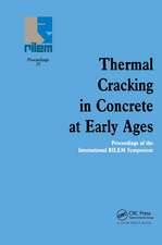 Thermal Cracking in Concrete at Early Ages: Proceedings of the International RILEM Symposium