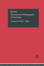 IBSS: Sociology: 1968 Vol 18