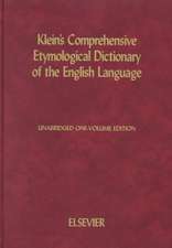 Klein's Comprehensive Etymological Dictionary of the English Language