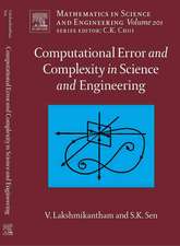 Computational Error and Complexity in Science and Engineering: Computational Error and Complexity