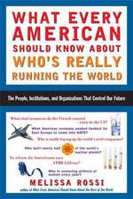 What Every American Should Know about Who's Really Running the World: The People, Corporations, and Organizations That Control Our Future