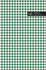 Checkered II Pattern Composition Notebook, Stylish Portable Write-In Journal, 144 Sheets Green Cover