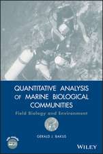 Quantitative Analysis of Marine Biological Communities – Field Biology and Environment +CD