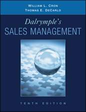 Dalrymple′s Sales Management – Concepts and Cases, 10e