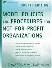 Model Policies and Procedures for Not–for–Profit Organizations 4e