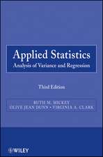 Applied Statistics – Analysis of Variance and Regression 3e