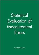 Statistical Evaluation of Measurement Errors