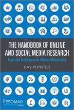 The Handbook of Online and Social Media Research – Tools and Techniques for Market Researchers