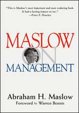 Maslow on Management