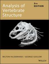 Analysis of Vertebrate Structure 5e