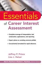 Essentials of Career Interest Assessment