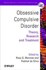 Obsessive–Compulsive Disorder – Theory, Research and Treatment