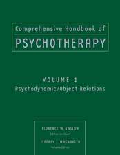 Comprehensive Handbook of Psychotherapy – Psychodynamic/Object Relations V 1