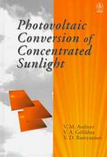 Photovoltaic Conversion of Concentrated Sunlight