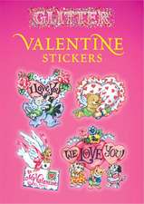 Glitter Valentine Stickers