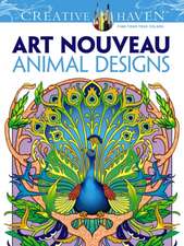 Creative Haven Art Nouveau Animal Designs Coloring Book