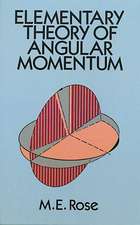 Elementary Theory of Angular Momentum