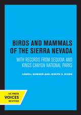 Birds and Mammals of the Sierra Nevada