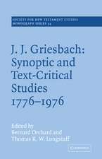 J. J. Griesbach: Synoptic and Text - Critical Studies 1776–1976