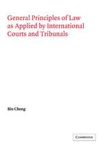 General Principles of Law as Applied by International Courts and Tribunals