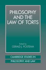 Philosophy and the Law of Torts