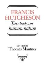 Hutcheson: Two Texts on Human Nature