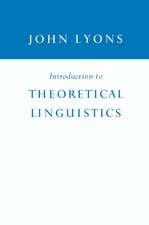 Introduction to Theoretical Linguistics