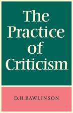 The Practice of Criticism