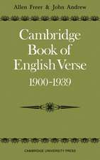 Cambridge Book of English Verse 1900–1939